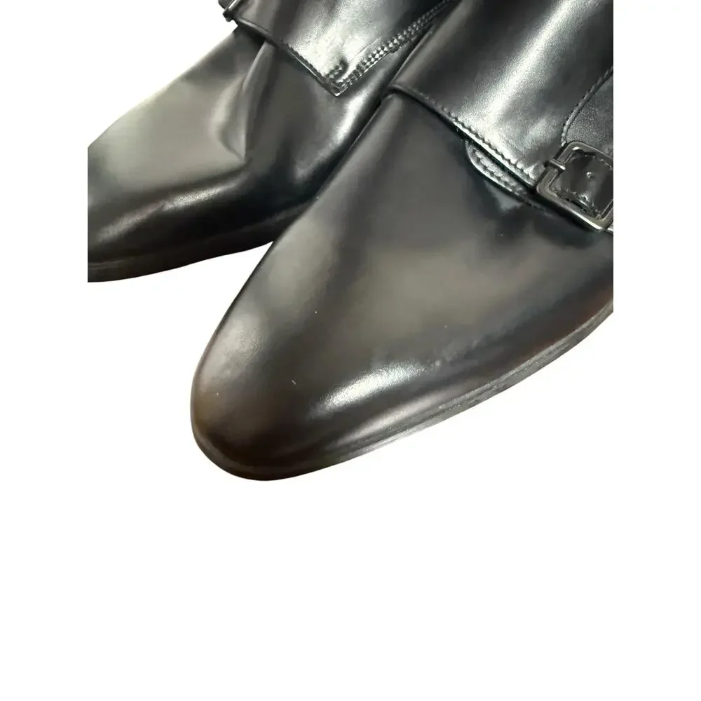 Bruno Magli Siracusa Black Leather Double Monk Dress Shoes Men’s Size 11